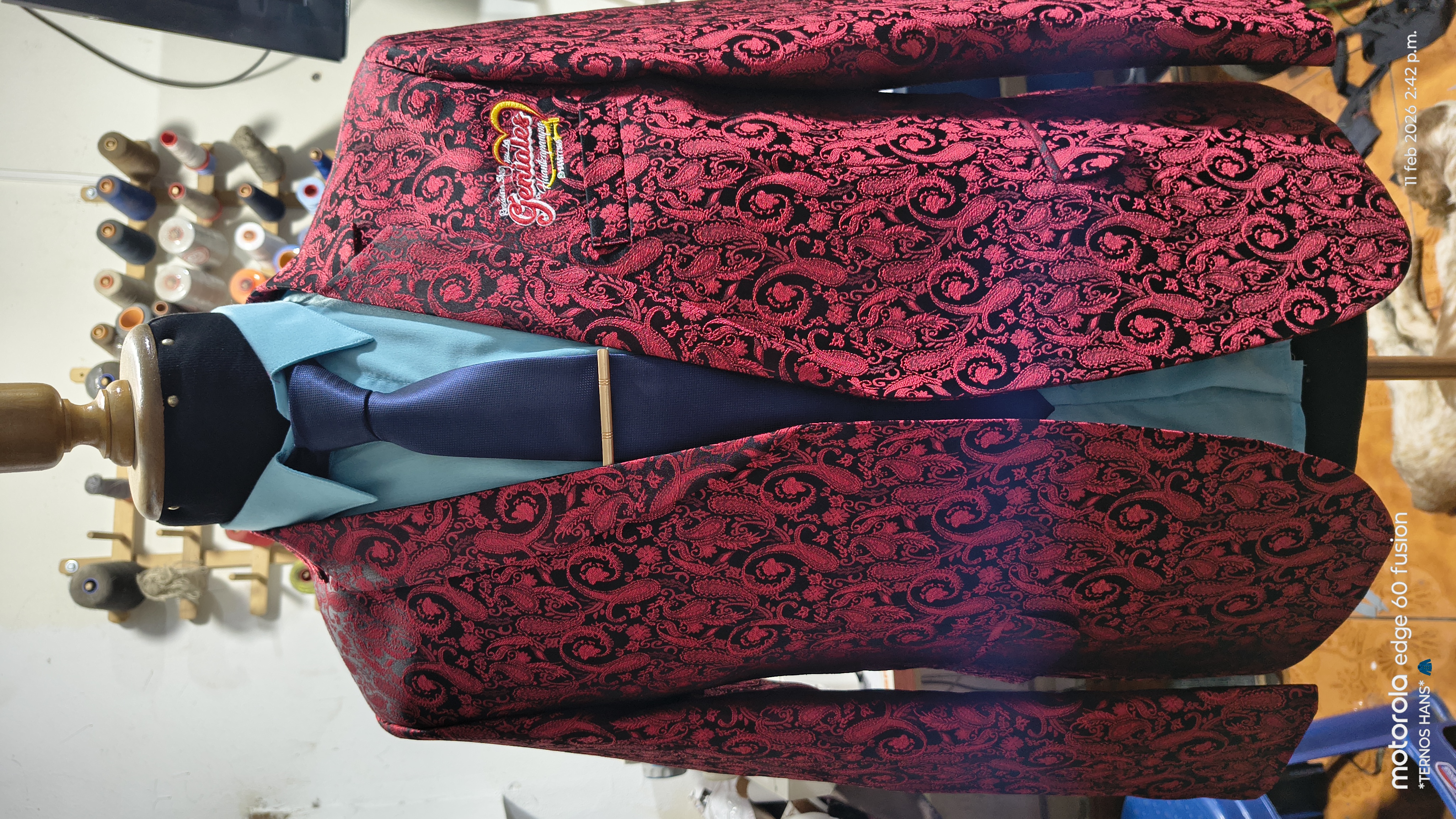 Blazer diseño brocado 