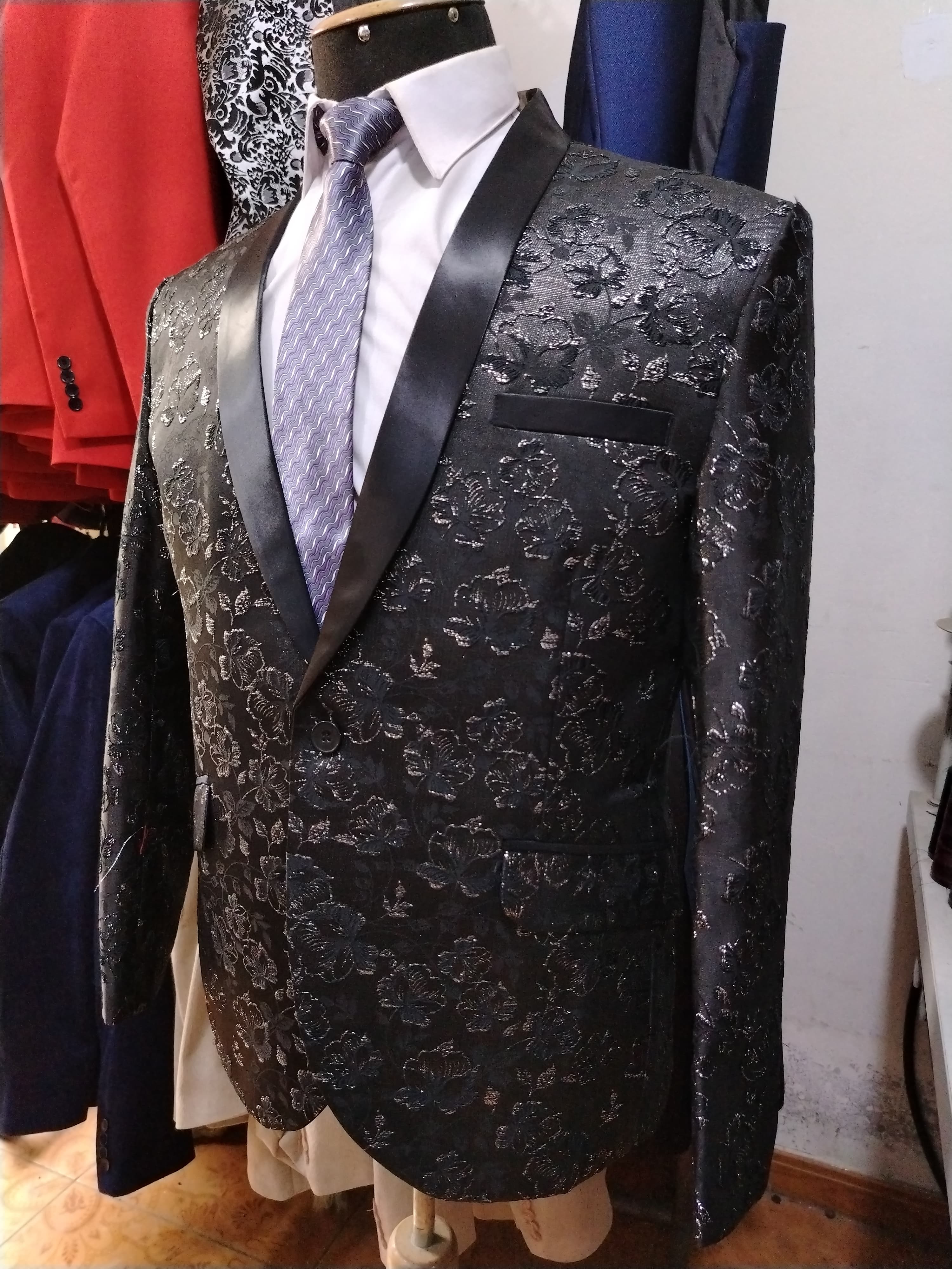 Blazer diseño brocado 